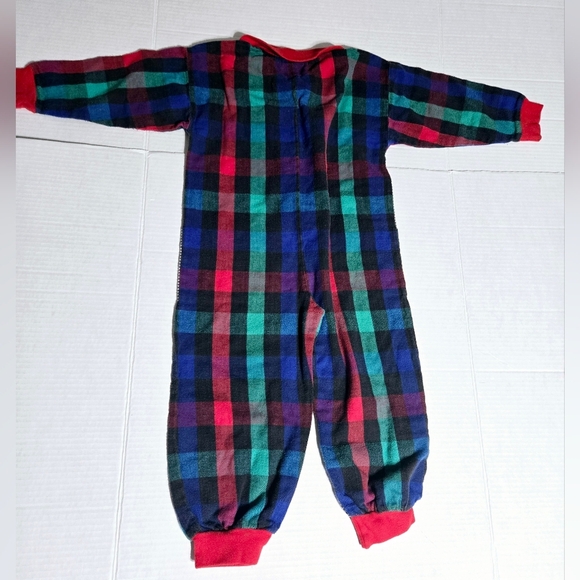 Rare find Vintage Beautiful Bambino 100% Cotton mixed pattern jumpsuit 3T - Picture 2 of 7